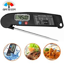 Instant Read Thermometer Super Fast Digital Electronic Food Cooking Barbecue Meat Thermometers Collapsible Internal Probe