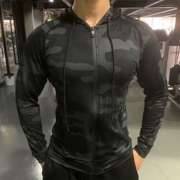 Mens Hoodies Sweatshirts Men Outdoor Sports Jackets Hoodies Quick Dry Fit Long Sleeve Tops with Hood Male Running Sweatshirts Casual Jacket Hoodies 231102