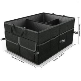 Storage Bags Storage Bags Mti-Purpose Foldable Car Trunk Organiser Large Capacity Anti-Slip Bag With Er And Reinforced Handles Drop De Dhke7