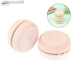 Yoyo Funny Wooden Yoyo Ball Toy Color Mini Round DIY Hand-Made Crafts Log Toys Kids Creative Yo Toys For Child GiftL231102