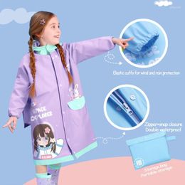 Raincoats EVA Children's For Girls And Primary School Students Full Body Waterproof Bags Raincoat