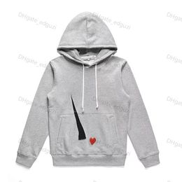 Men's Hoodie Sweatshirts Women Zipper Loose Coat Play Sweatshirt Commes Cardigan Des Small Red Heart Jacket Garcons Standard and Fleece F4