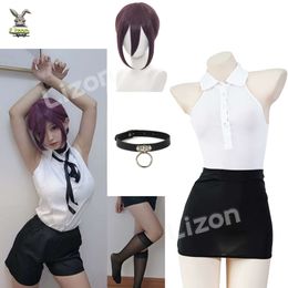 Anime Chainsaw Man Reze Costume Outfits Transparent Bodysuit Neck Ring Women Sexy Cosplay Halloween cosplay