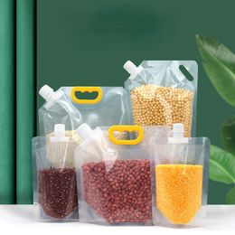 Food Storage Organization Sets 510PCs kitchen storage bag grain moistureproof sealed bag insectproof transparent portable foodgrade storage bag 230331