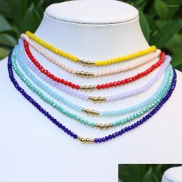 Pendant Necklaces Pendant Necklaces Handmade Beads Necklace Fashion Women Bohemian Mti-Layer Beaded Vintage Accessory Jewelr Dhgarden Dhtpf