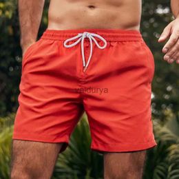 Men's Swimwear SURFCUZ Mens Solid Swim Shorts Quick Dry Beach Board Shorts with Pockets and Mesh Lining Mens Summer Surfing Swimming Trunks YQ231102