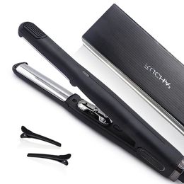 Curling Irons Professional Curved Plate Hair Curler Mirror Flat Iron 450°F Salon Styling Tools Dual Voltage 231101