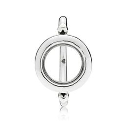New Trendy 925 Sterling Silver Fashion Signature Floating Locket Ring For Women Wedding Party Gift Fine Europe Jewellery Original D1188T