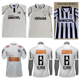 Qqq8 2012 2013 Santos Fc Retro Soccer Jersey 12 13 Neymar Jr Ganso Elano Borges Felipe Anderson Vintage Classic Home Football Shirt