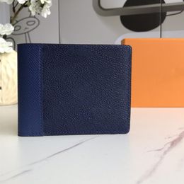 Mens Wallet Men's Leather Wit h Wallets For Me n Purse Walle t Men Wall et wi th Orange Box Dust Bag262W