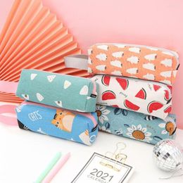 High Appearance Portable Waterproof Large Capacity Stationery Bag Storage Pen Pencil Case