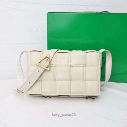 Bagclassic Girl Bags Padded Cassette Pillow Designer Weaving Shoulder Genuine Leather Bag Handbag Three-dimensional Grids Women Yyu0