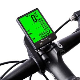 Bike Computers Bicycle Cycling Computer Wireless Wired Waterproof Digital Bike Speedometer Odometer with Backlight Bike Stopwatch 231101