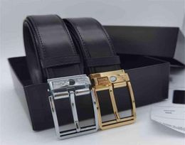 Luxury Leather Men Belt GoldSliver Mb Digner Empty Brand Pin Gp Tail Belt Poison 2021 NewRZYO8933595