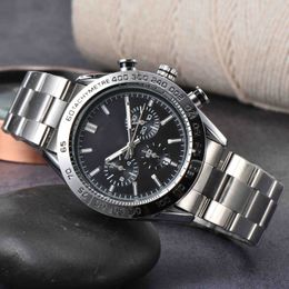 High quality designer brand new men's watch multi-functional steel belt quartz watch explosion