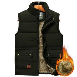 Men's Vests Men's Large Size Clothing Winter Vest Jackets Sleeveless Coat 2023 Fur Fashion Big Size 8xl Male Warm Waistcoat Fleece Vest Men J231102