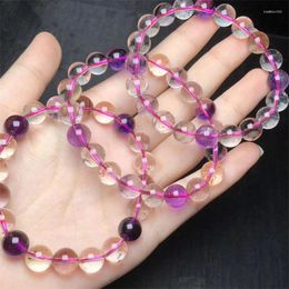 Link Bracelets Natural Super Seven Bracelet Fashion Gemstone Crystal Jewelry Bangle For Women Healing Bohemia Holiday Gift 1pcs 6/8/10/16MM