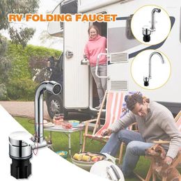 Kitchen Faucets RV 360 Horizontal Rotation Folding Faucet Single Handle Control Boating Equipment For Bar Yacht Boathouses