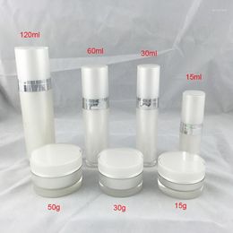 Storage Bottles 120ML Pear White Acrylic Cone-shape Pump Lotion Bottle Press Plastic Cosmetic Packaging