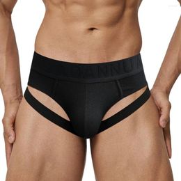 Underpants Sexy Men Briefs Underwear Strap Athletic Jockstraps Panties Cotton Thread Skin Friendly Solid Hip Lift Bottom Wear