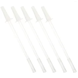 Disposable Cups Straws 5 Sets Pot Belly Cup Straw Washable Accessories Household Silicone Camping Water Bottle