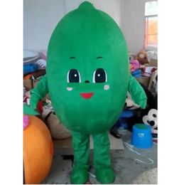 Professional High Quality Green Lemon Mascot Costumes Christmas Fancy Party Dress Cartoon Character Outfit Suit Adults Size Carnival Easter Advertising