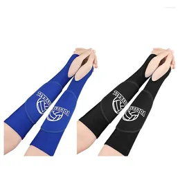 Knee Pads 1 Pair Volleyball Forearm Sleeves Training Equipment Wrist Guard With Protections And Thumb Hole For Teen Women Men