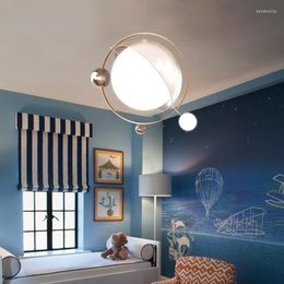 Pendant Lamps Modern Planet LED Ceiling Chandeliers Restaurant Children's Room Lamp Loft Decor Cord Adjustable E27 G9 Bulb 110-240V