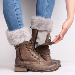 Women Socks Women's Wool Boot Cover In Tube Heat Preservation And Foot Warming Leg Christmas Fur Short Clothing Decoration