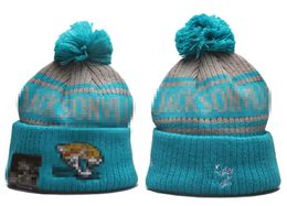 Jacksonville Beanie Beanies SOX LA NY North American Baseball Team Side Patch Winter Wool Sport Knit Hat Pom Skull Caps A5