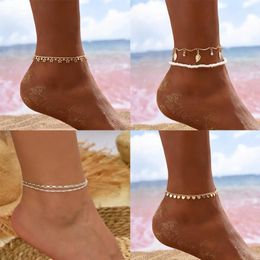 Anklets Arrivals Beach Love Rice Beads Women's Bohemian Handmade Beaded Anklet Summer Jewellery Trendy