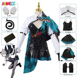 Lynette Genshin Impact Cosplay Costume Anime Game Fontaine New Role Magician Halloween Party Outfits for Women Girls cosplay