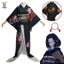 Demon Slayer Kimetsu No Yaiba Costumes Kibutsuji Muzan Cosplay Wig Kimono Set Anime Halloween Costume cosplay