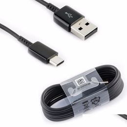 Cell Phone Cables Usb Type-C 1.2M For Galaxy Note 8 S8 Plus Type C Device Fast Charge Charging Sync Data Cord High Quality Drop Deli Dhd0B