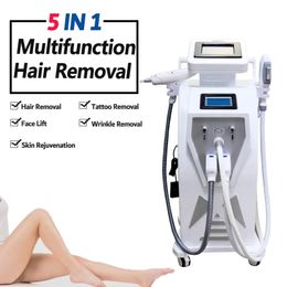 5 In 1 OPT IPL Rf Nd YAG Permanent laser hair Tattoo Removal Skin Rejuvenation beauty machine Laser Hair Removal device