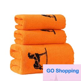 All-match Towels Three-Piece Suit Coral Fleece Towel Annual Meeting Gifts Embroidered Business Present Towels