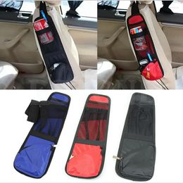 Car Organiser 2 X Waterproof Fabric Auto Seat Side Back Pocket Holder Backseat Stowing Tidying Bag Hanger For Drink Mobiles