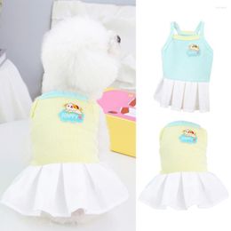 Dog Apparel Lovely Princess Dress Thin Pet Summer Breathable Puppy Pullover Dress-up