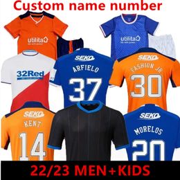 22 23 Rangers Football shirt Soccer Jerseys Glasgow COLAK ROOFE LUNDSTRAM TAVERNIE GOLDSON HAGI 2022 2023 TILLMAN Football Mens Jersey kids kit