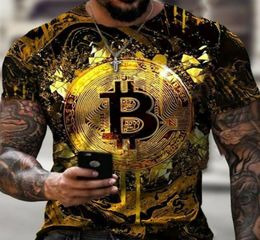 Men's T-Shirts TShirt Crypto Currency Traders Gold Coin Cotton Shirts3391345