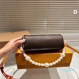 handbag shoulder bag crossbody underarm pillow product debut pearl hanging chain bag