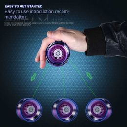 Yoyo Professional Aluminum Metal Yoyo for Kids and Beginners. Metal Yo YOS for Kids and Adults with Yo AccessoriesL231103