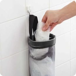 Clothing Wardrobe Storage Grey Bag Storage Wall Plastic Bags Dispenser Reused Storage Pouch Trash Bags Kitchen Garbage R231102