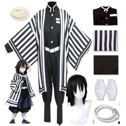 Anime Demon Slayers Iguro Obanai Cosplay Costume Halloween Party White Snake Props cosplay