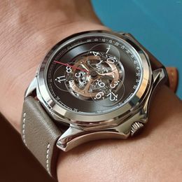 Wristwatches Mysterious Code Sci-fi Star Wheel Series Fully Automatic Mechanical Movement Men's High-grade Sapphire Waterproof Watch