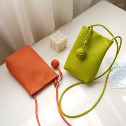 Shoulder Bags Custom Letters Fashion Women Phone Bag PU Leather Cell Purse Small Crossbody Soft Mini Cute Messenger