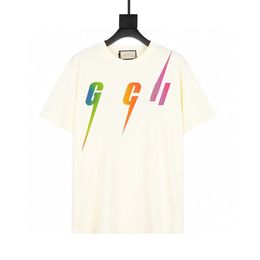 高級TシャツブランドTシャツ衣料品スプレーレタープリント春夏夏の潮の干潮ティーティーニュー202388のレディースTシャツデザイナー