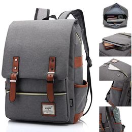 School Bags Men Fashion Oxford 156 Inch Laptop Backpacks Travel Teenagers Students Schoolbag Books Bag Pack for Male Women Female 231101