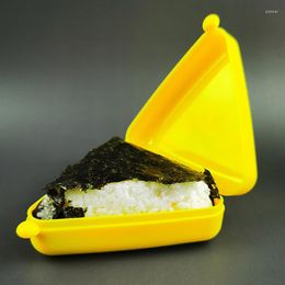 Dinnerware Sets Triangle Sushi Bento Box Mini Lunch Cartoon Japanese Plastic Children's Selection