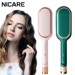 Curling Irons NICARE Egg Roll Hair Curler 2 Barrels Wand Ceramic Triple Barrel Fast Wave Iron Stick Curly Home Styling Tool 231101